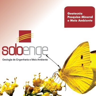 Capa institucional da SOLOENGE com logomarca oficial e borboleta amarela